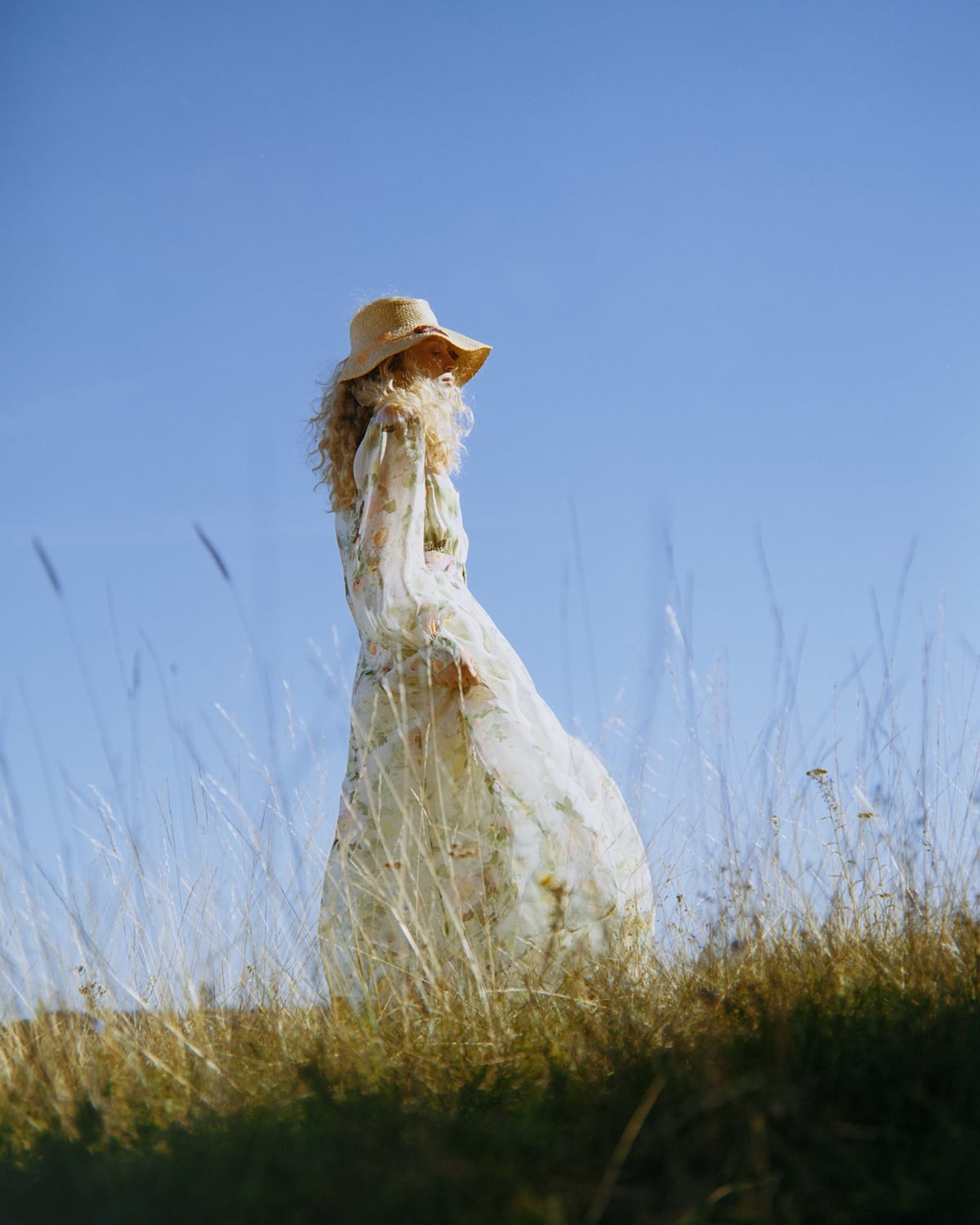 Organza Belt Dress, Watercolour Dreams. Image #1