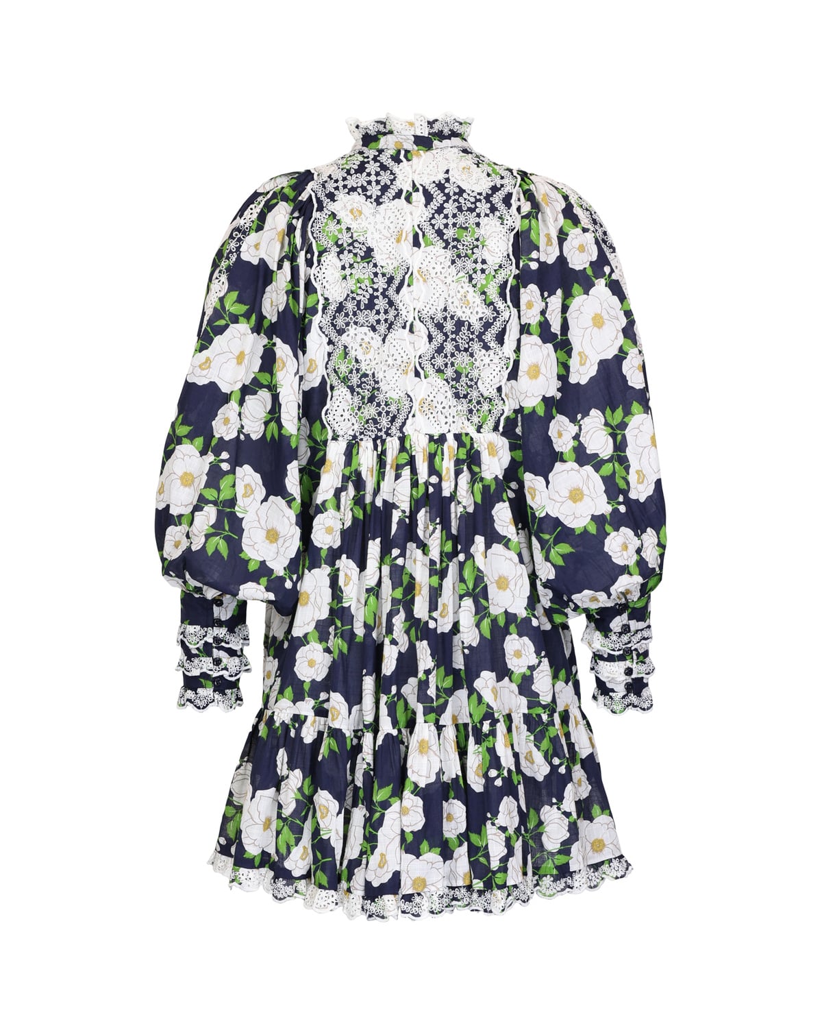 Cotton Slub Shift Dress, Bright Garden. Image #2