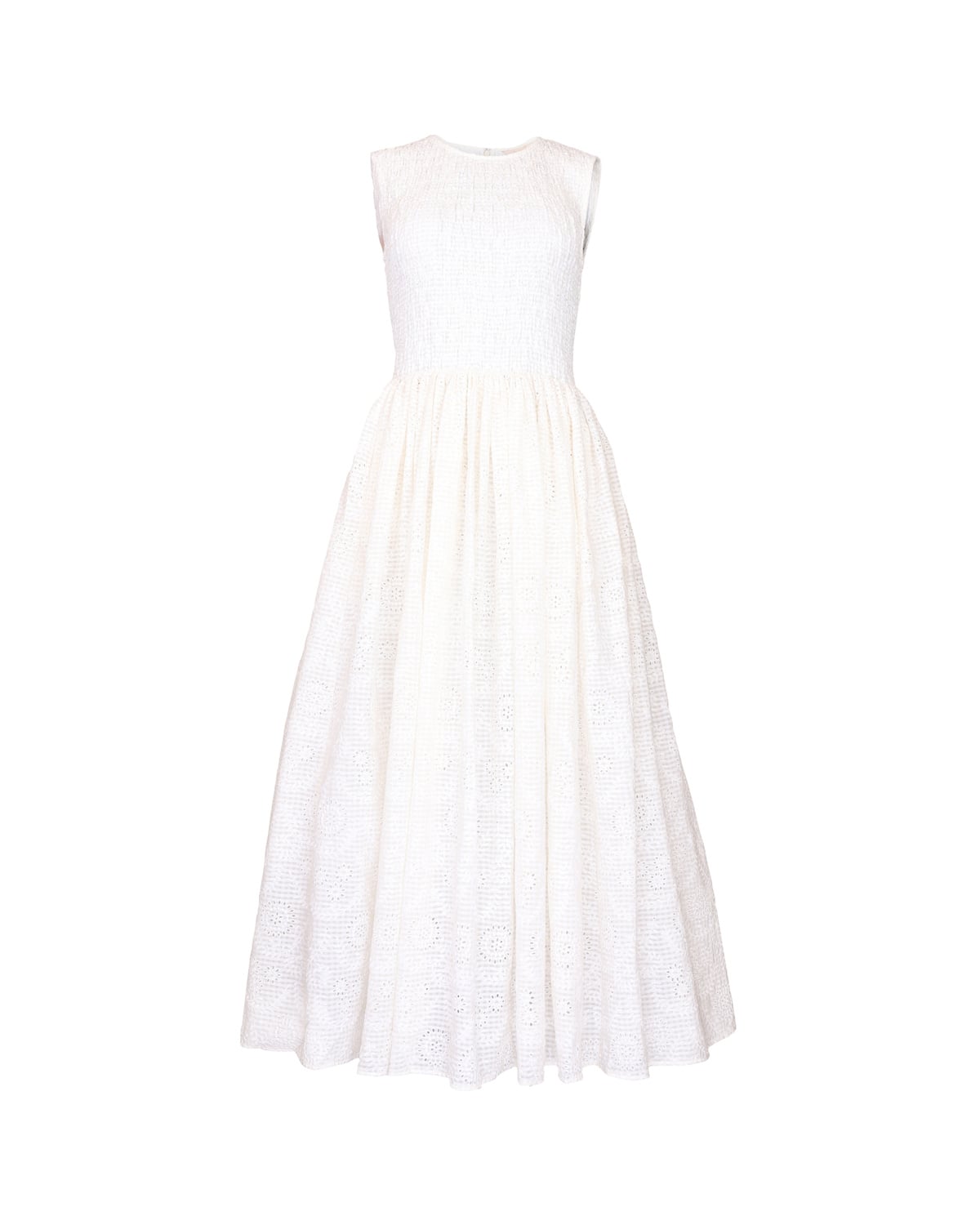 Checks Maxi Dress, Off White. Image #1