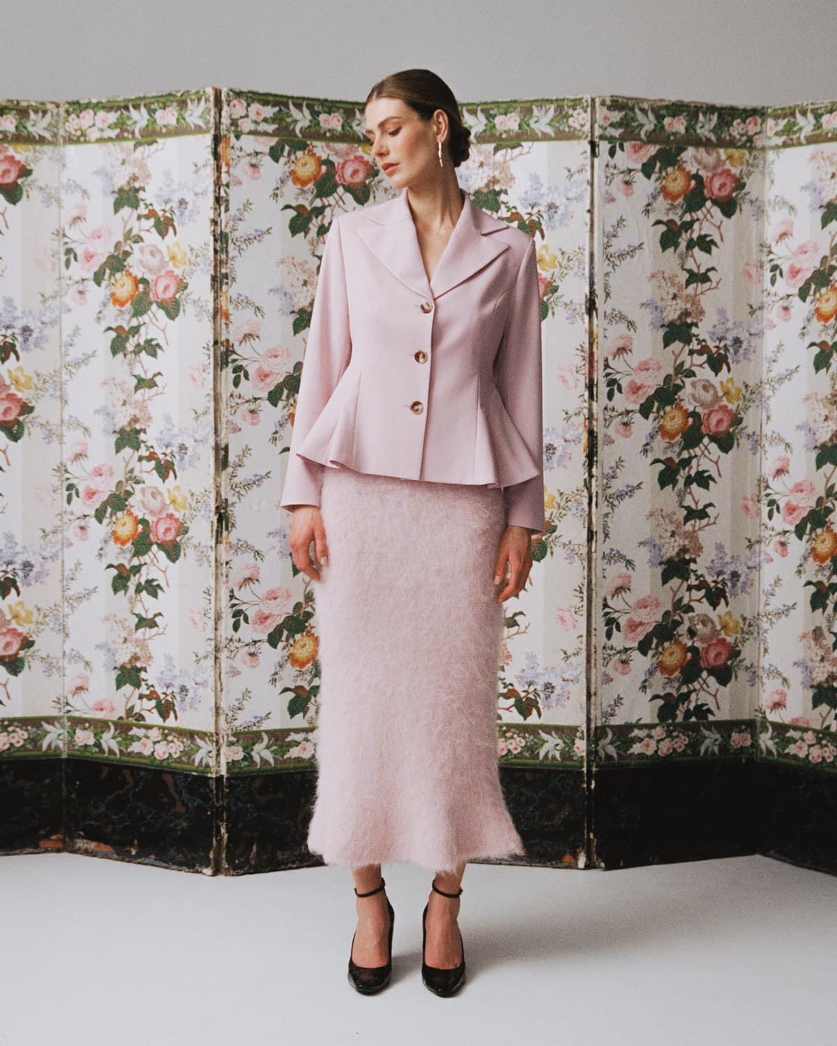 Knit Skirt, Dusty Pink. Image #2