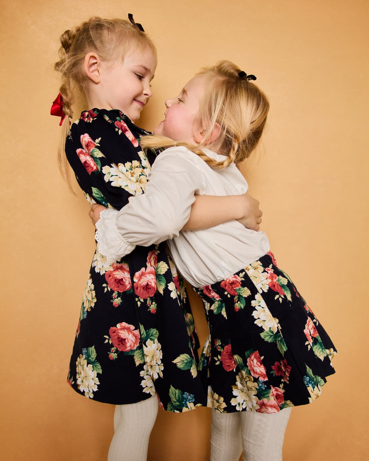 Baby Cord Skirt, Midnight Roses. Image #2