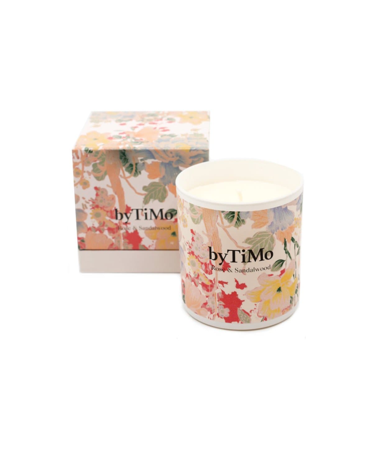 Rose & Sandalwood Scented Candle, Rose. Image #5
