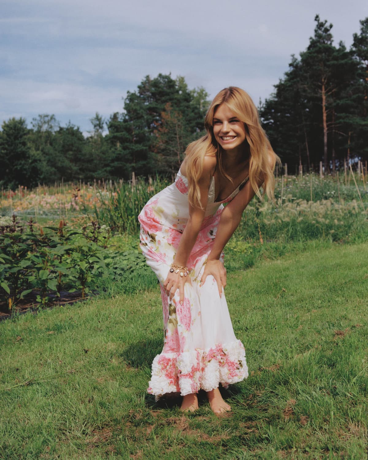 Organza Slip Dress, Cherry Bloom. Image #7