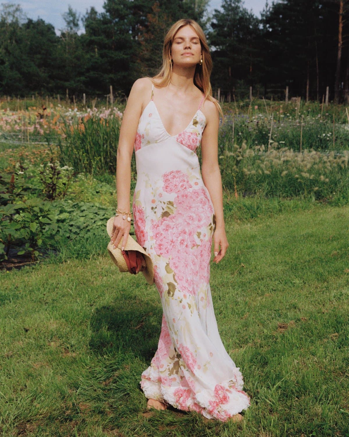 Organza Slip Dress, Cherry Bloom. Image #10