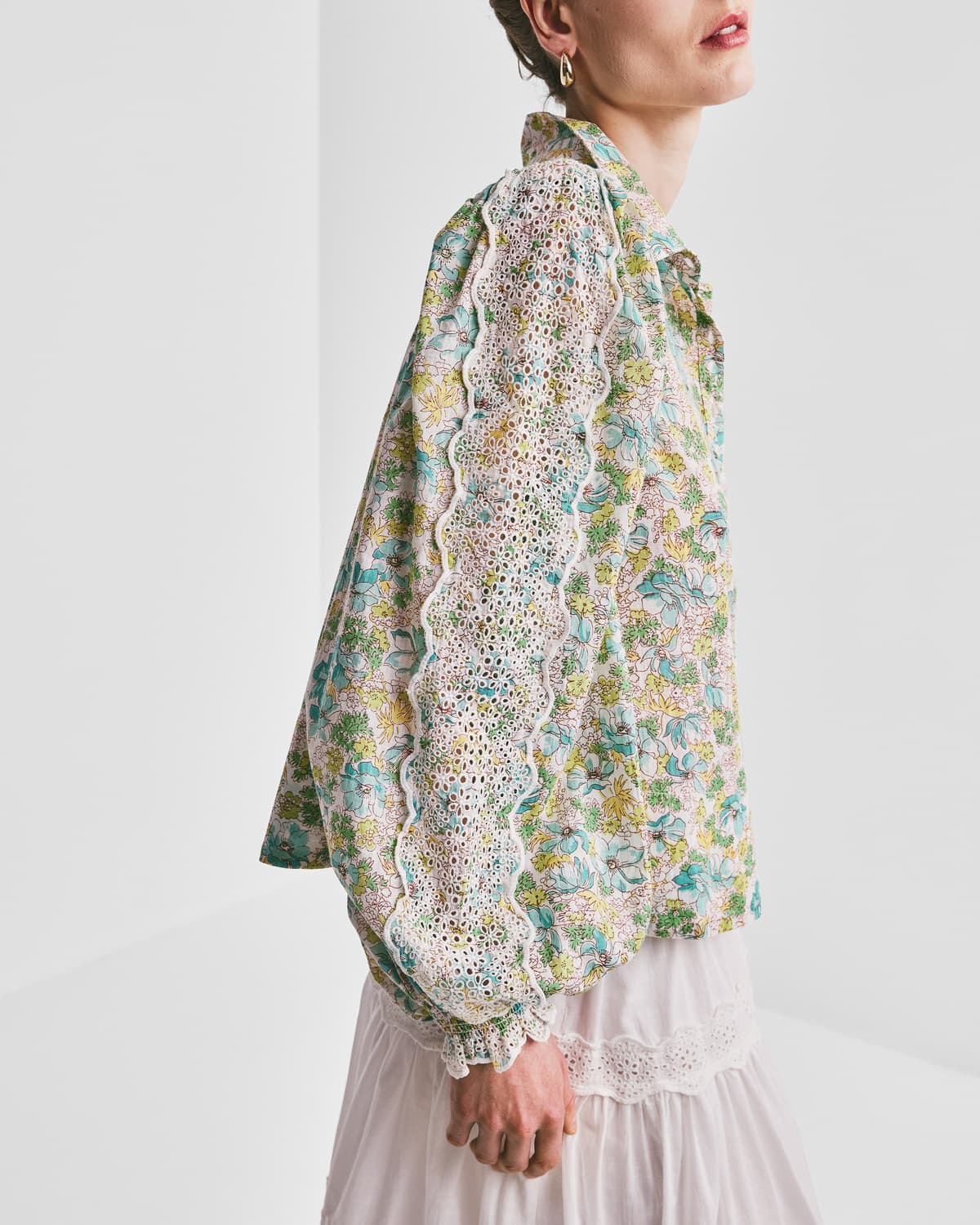 Cotton Slub Shirt, Anemone Fields. Image #2