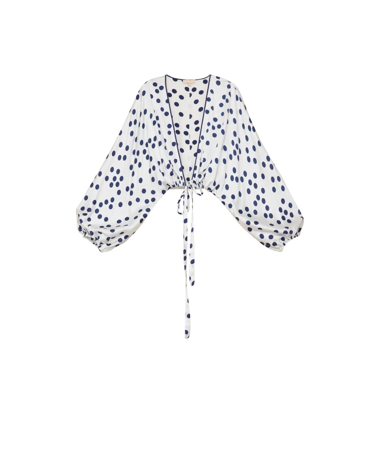 Satin Jacket, Blue Dots. Image #6