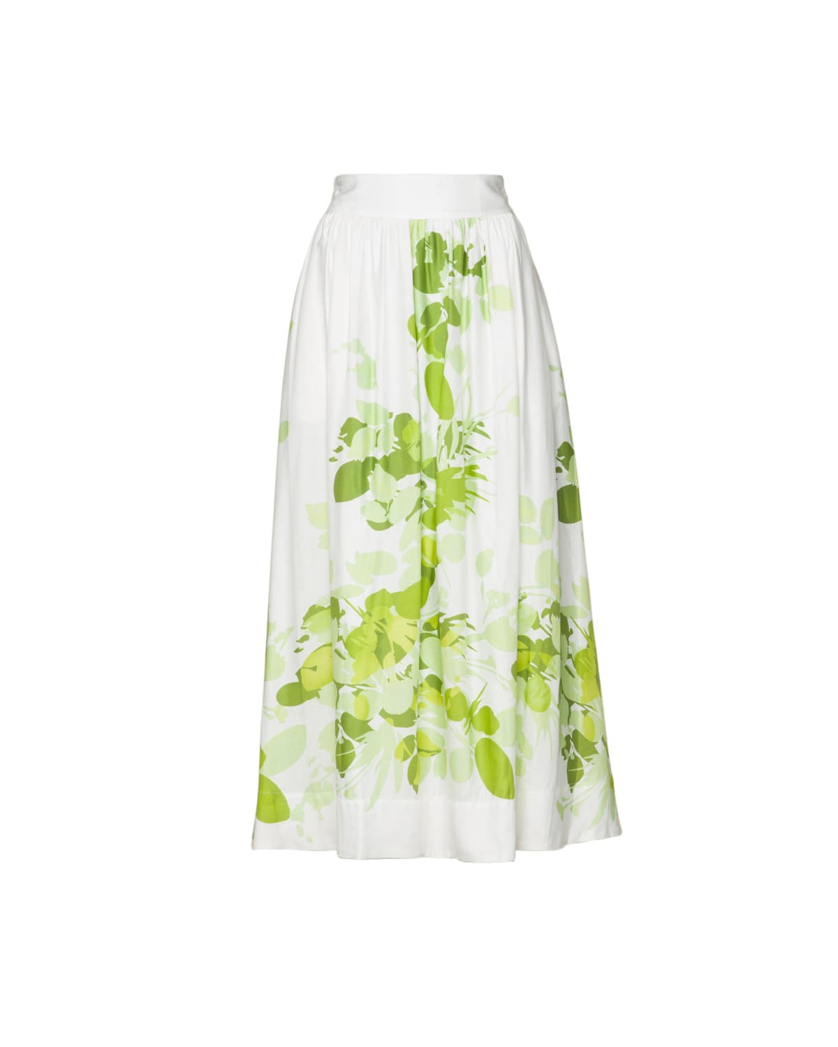 Viscose Midi Skirt, Green Field. Image #6