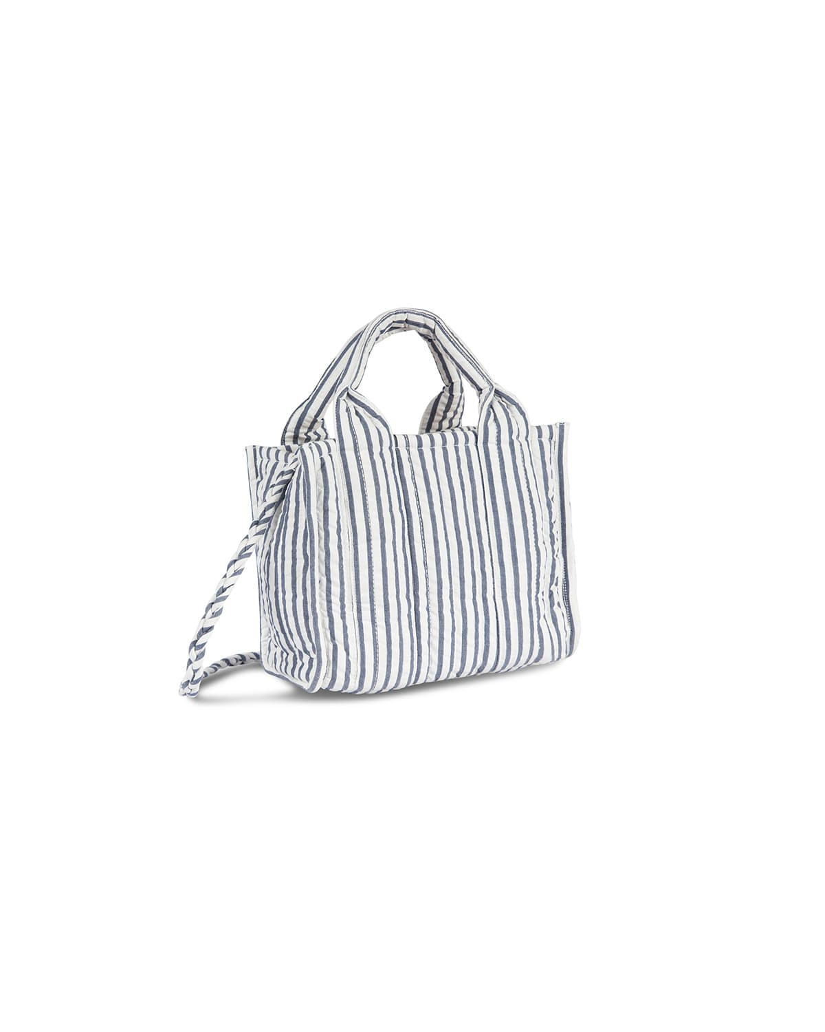 Tote Bag Small, Blue Stripe. Image #8