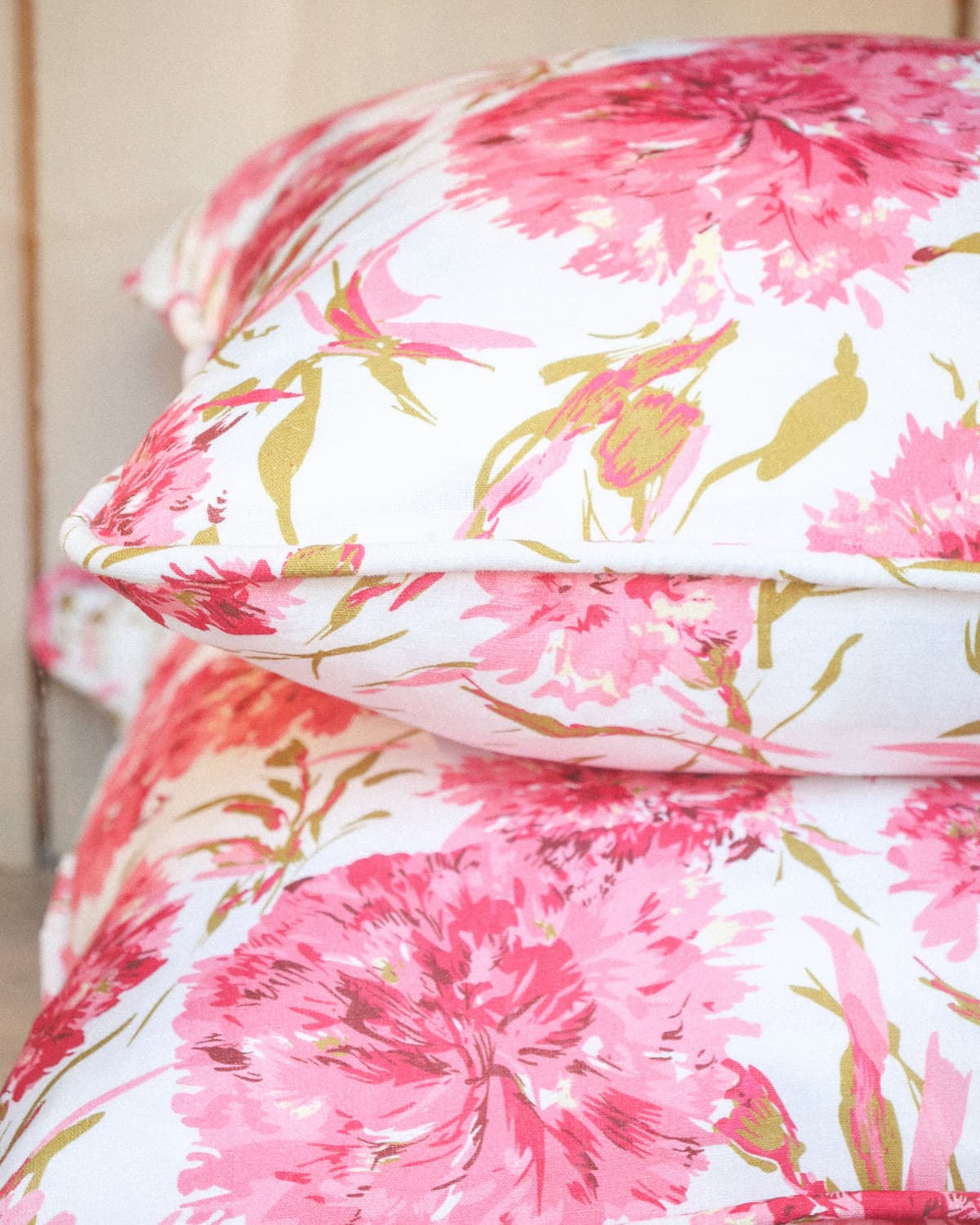 Cushion Cover 60x60 cm, Pink Blossom. Image #3