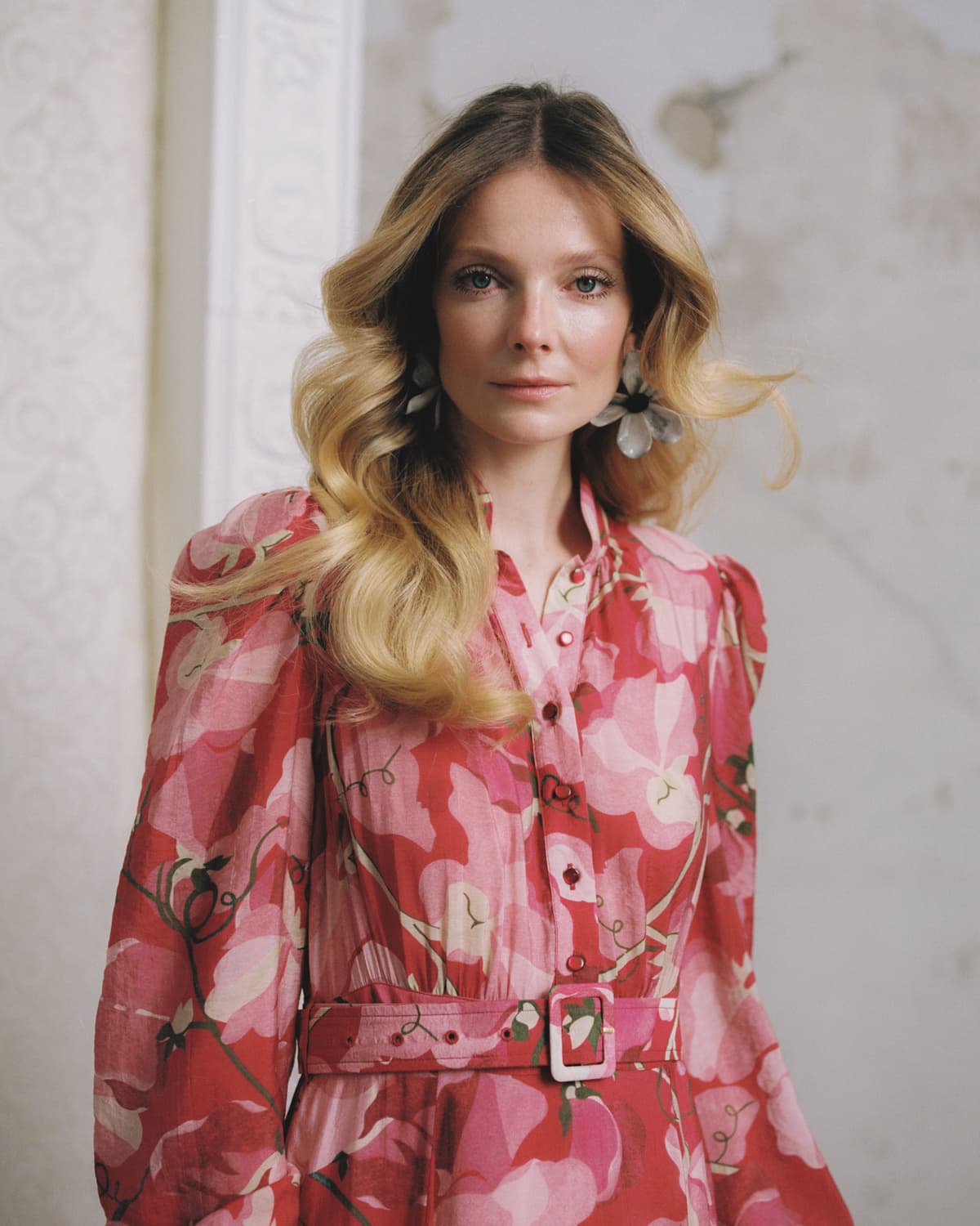 Viscose Belt Dress, Amour. Image #1