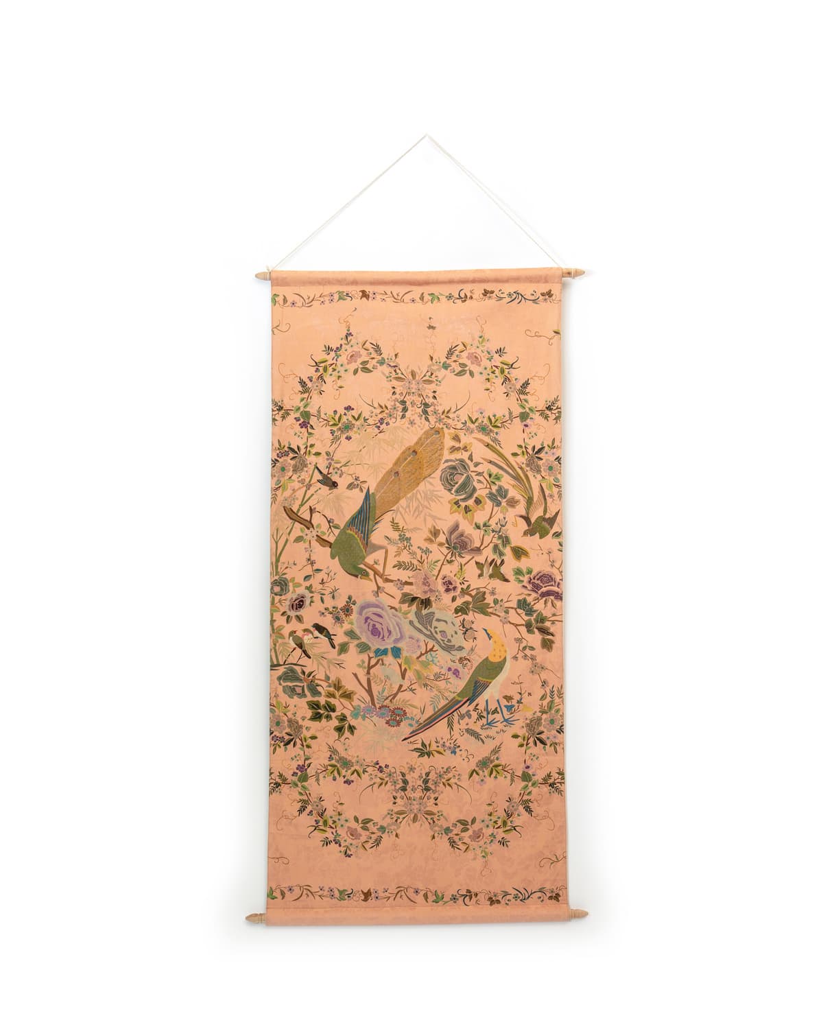 Wall Hanging 70x140, Japanese Birds. Image #1