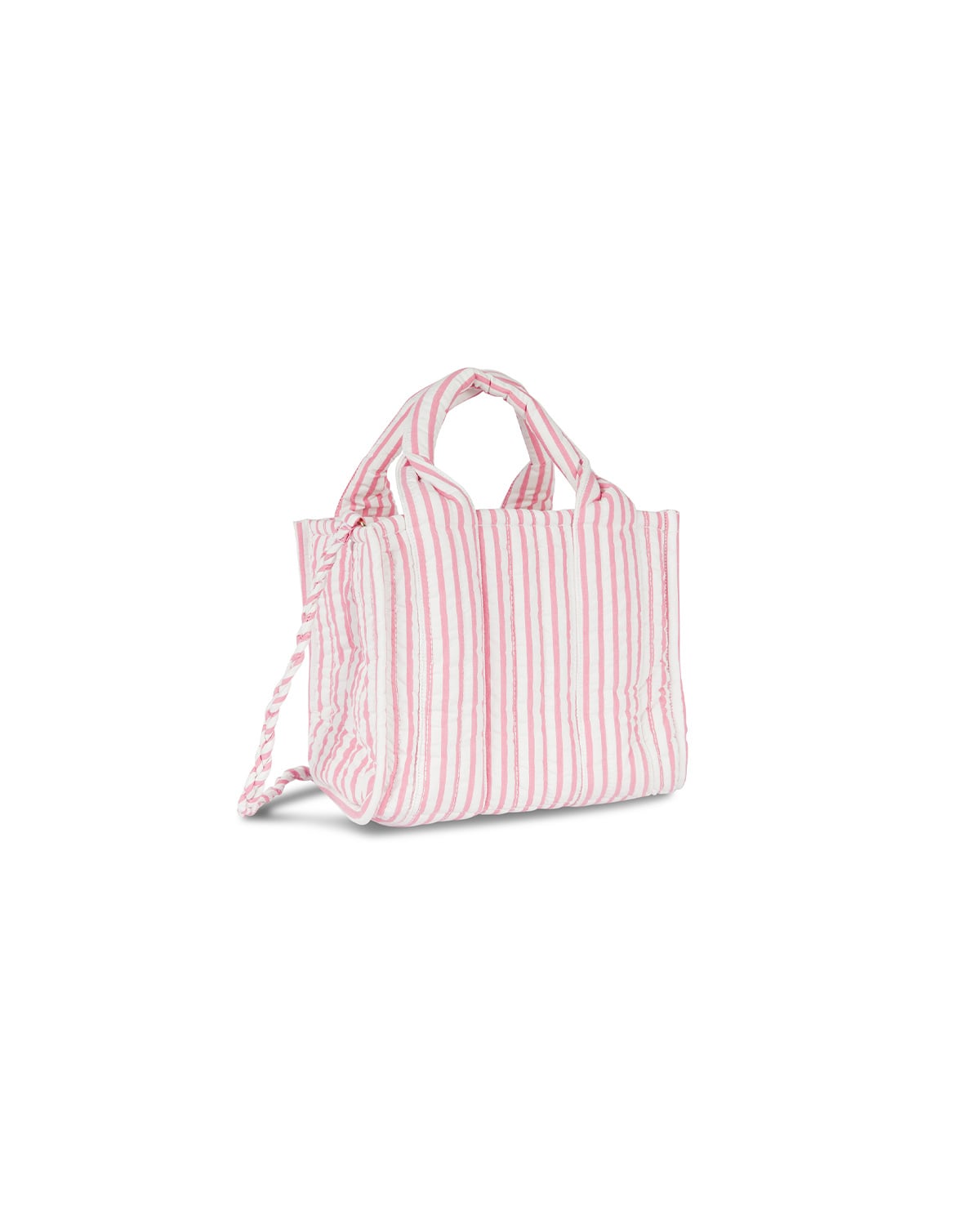 Tote Bag Small, Pink Stripe. Image #2