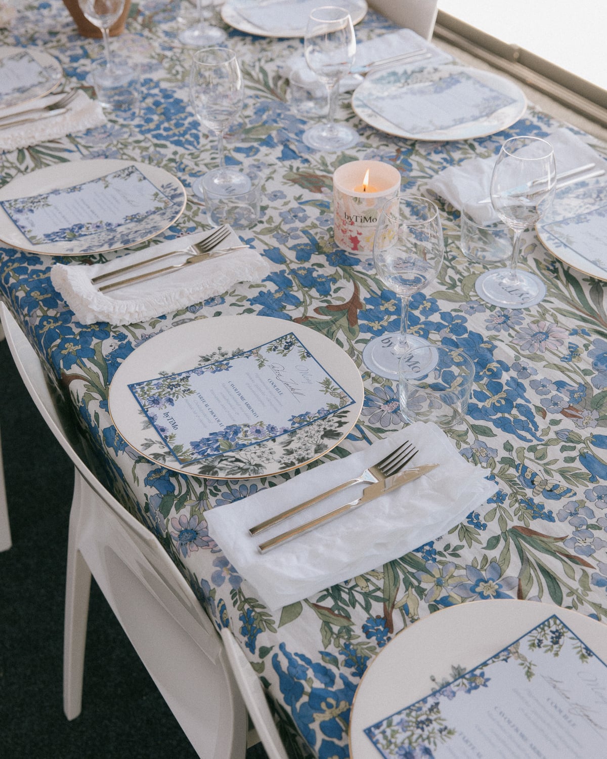 Table Cloth, Blue Garden. Image #2