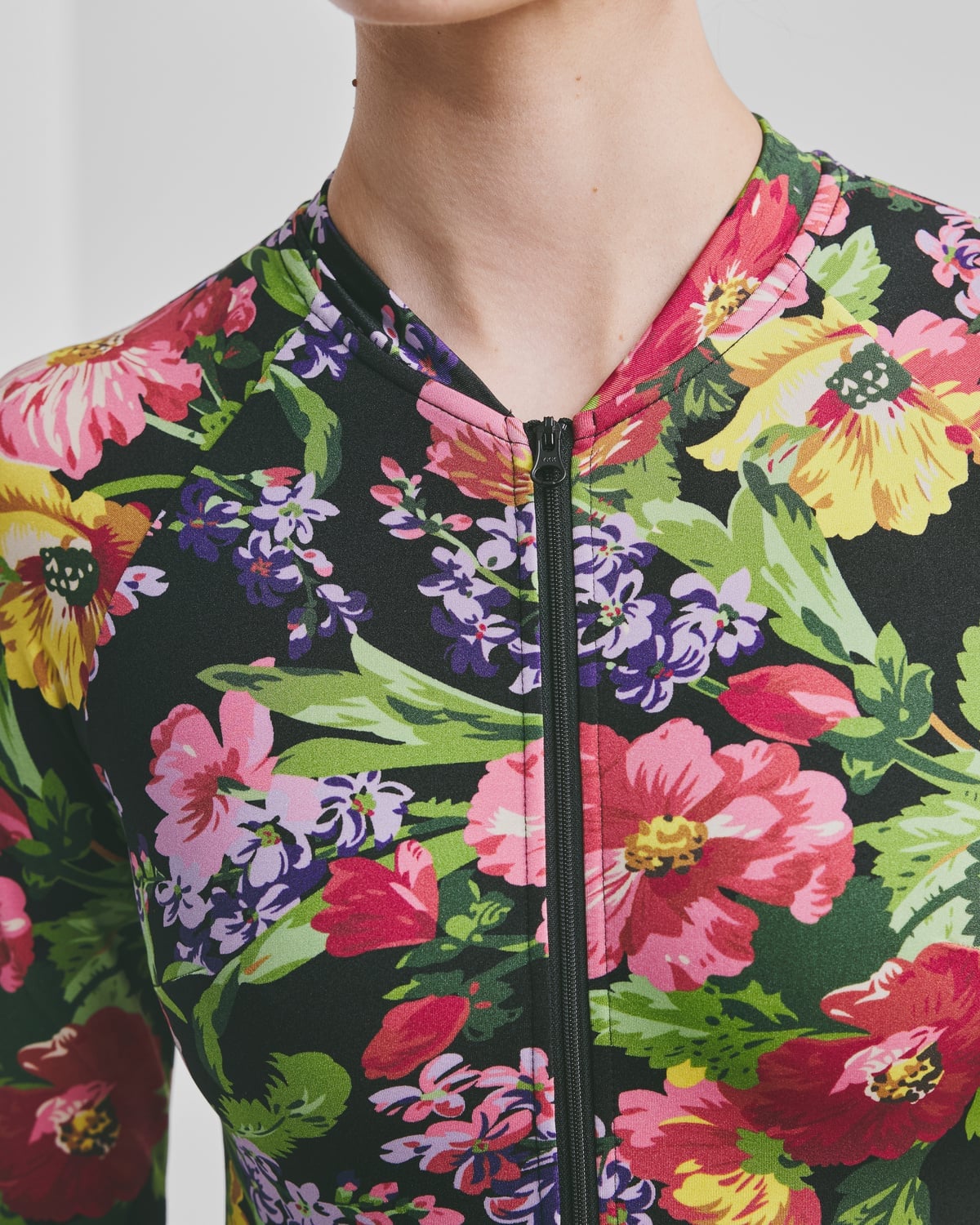 Long Sleeve Swimsuit, Midnight Bloom. Image #7