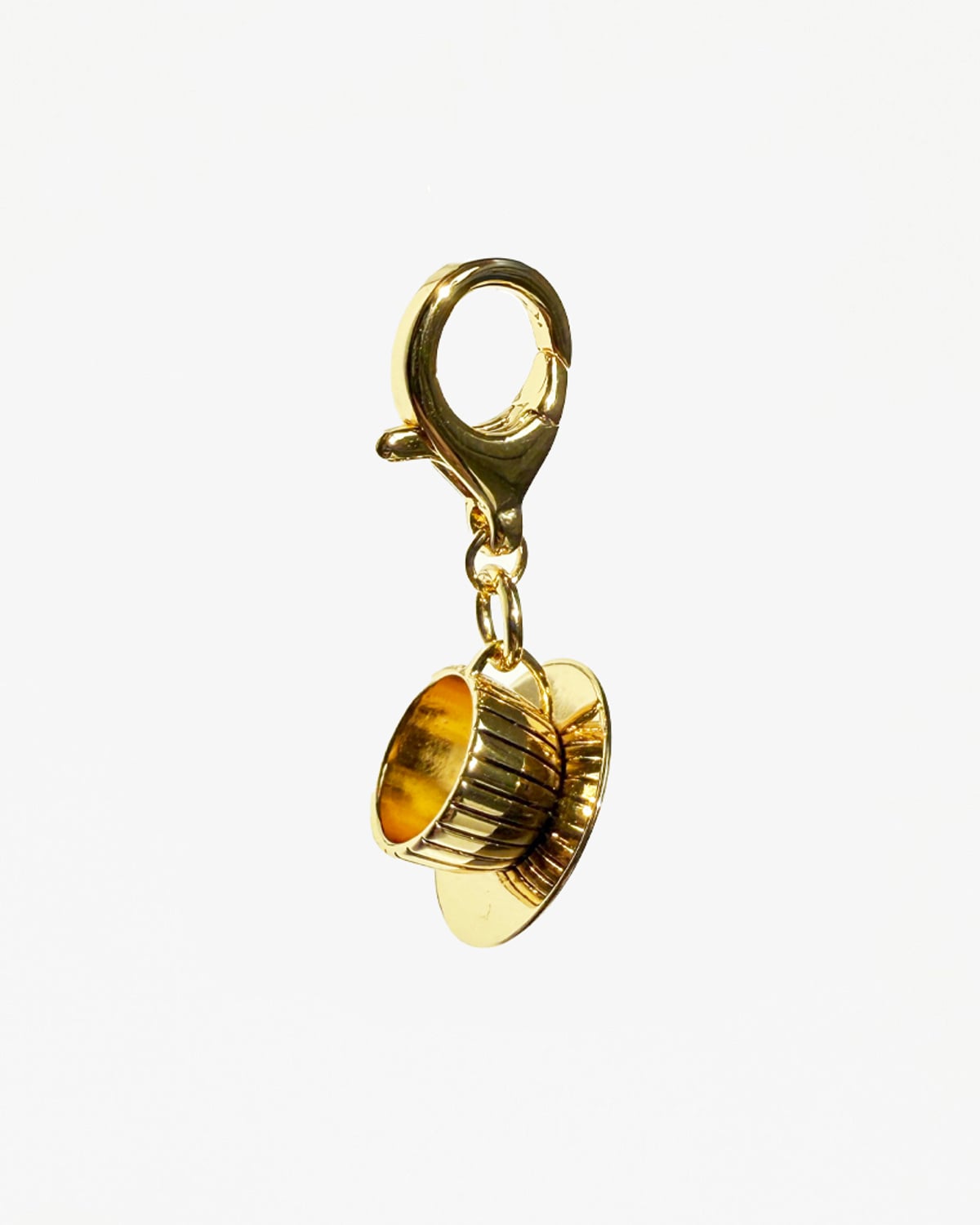 The Coffee Cup Charm, Gold. Image #1