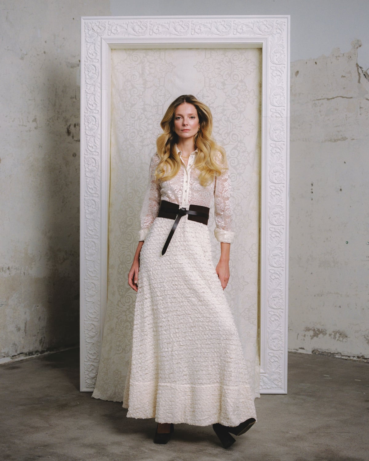 Lace Gown, Vintage White. Image #1