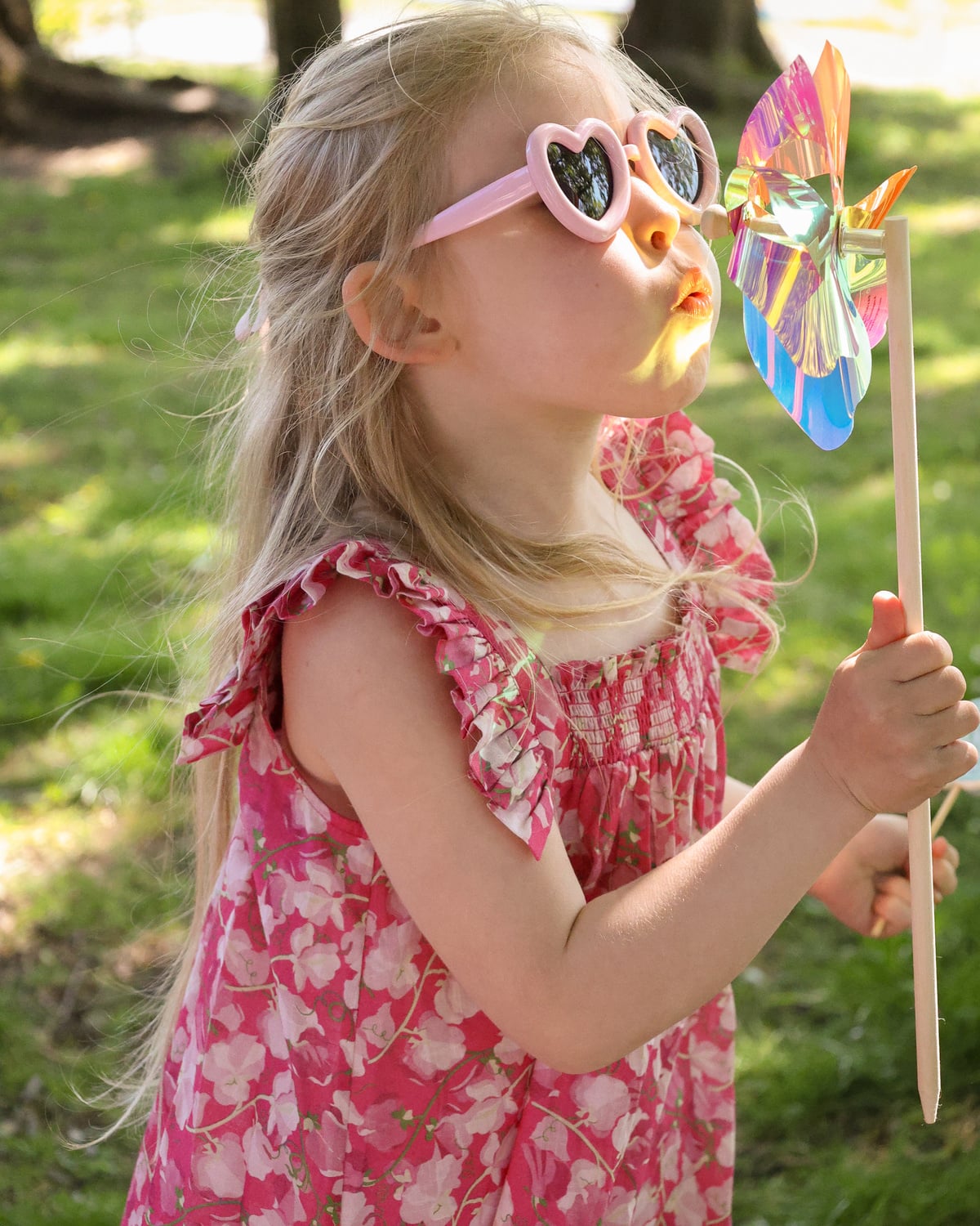 Cotton Slub Strap Dress, Poppy Meadow. Image #1