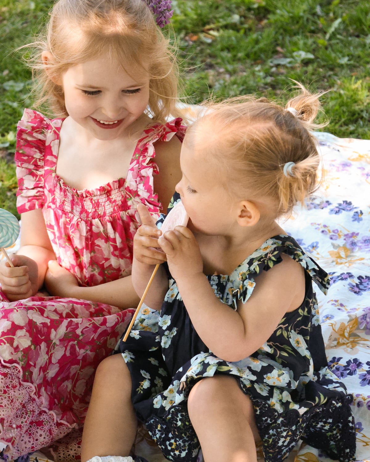 Cotton Slub Strap Dress, Poppy Meadow. Image #4