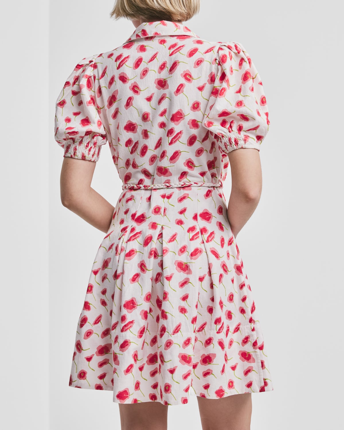 Linen Mini Dress, Romance Petal. Image #3
