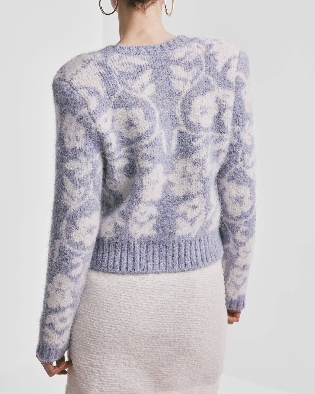 Bouclé Skirt, Off White. Image #5