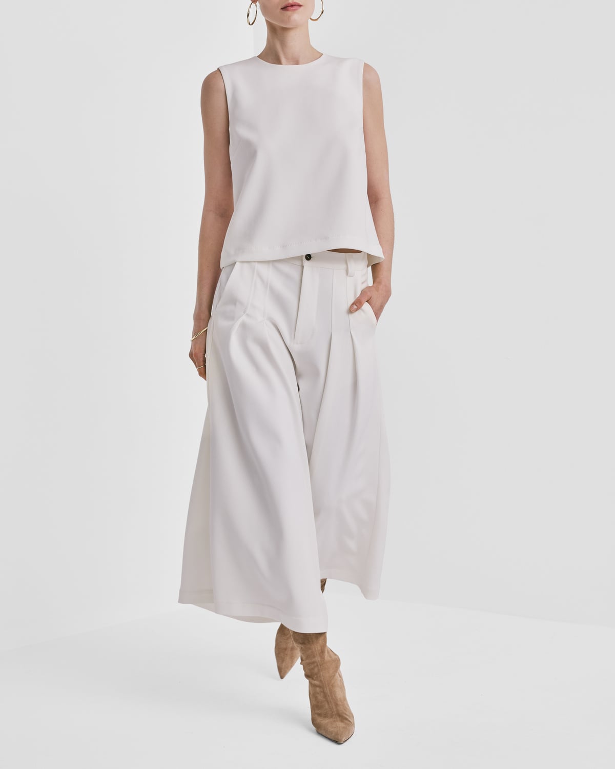 Classique Culottes, Off White. Image #6