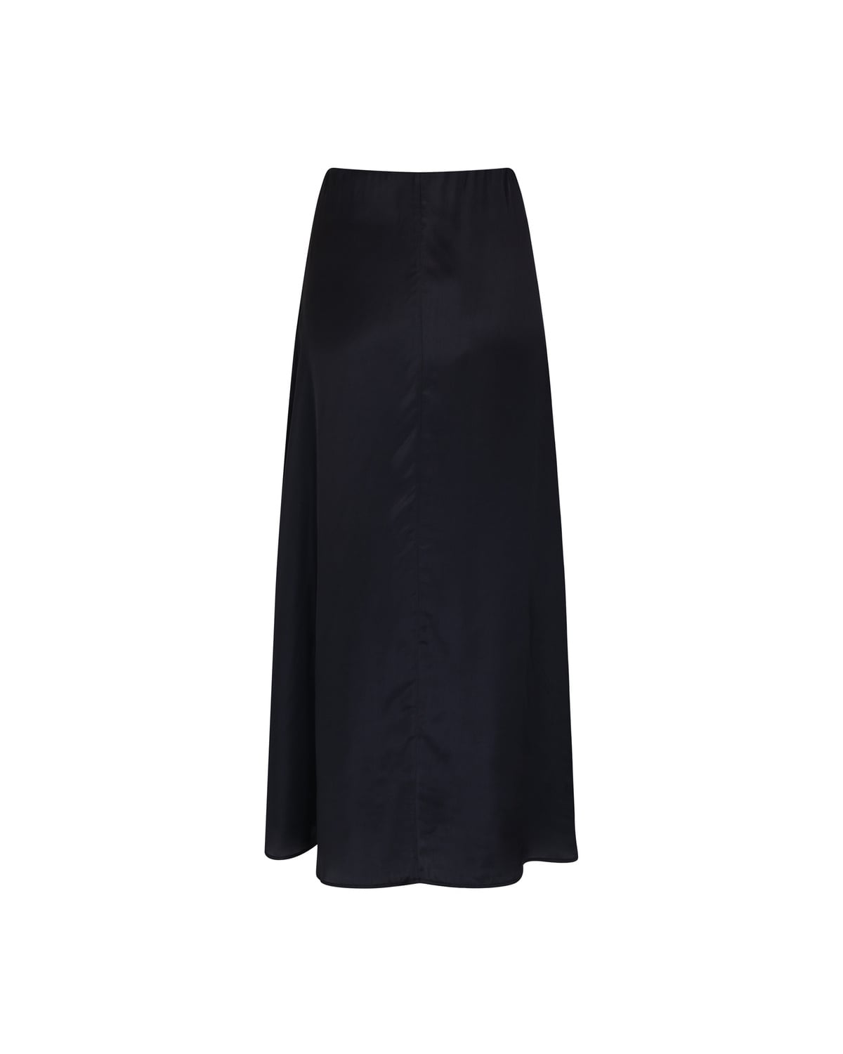 Satin Skirt, Black. Image #2