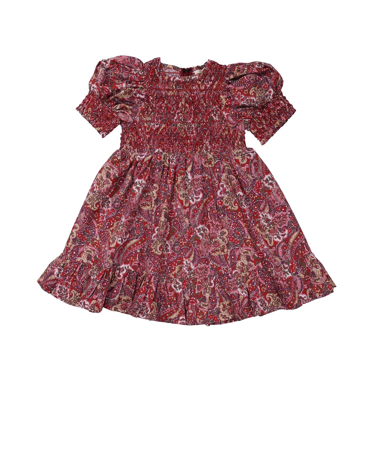 Poplin Smocking Dress, Paisley. Image #1