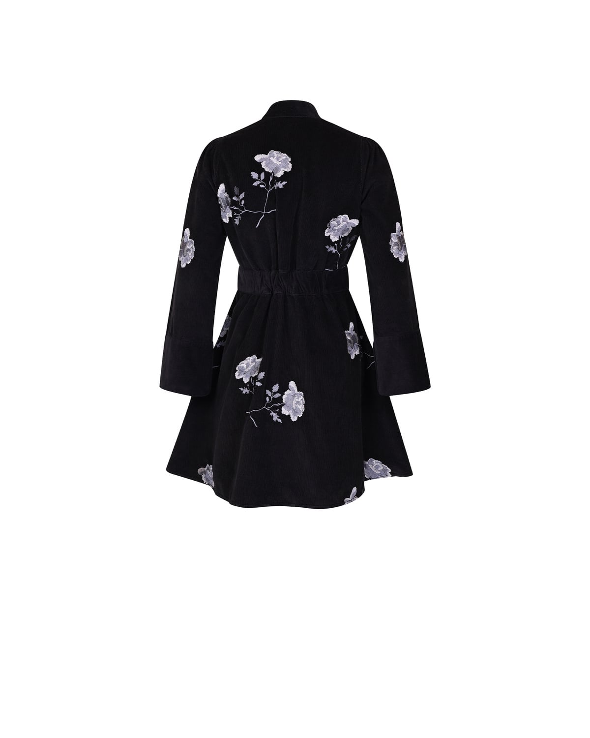 Cord Mini Dress, Black. Image #2