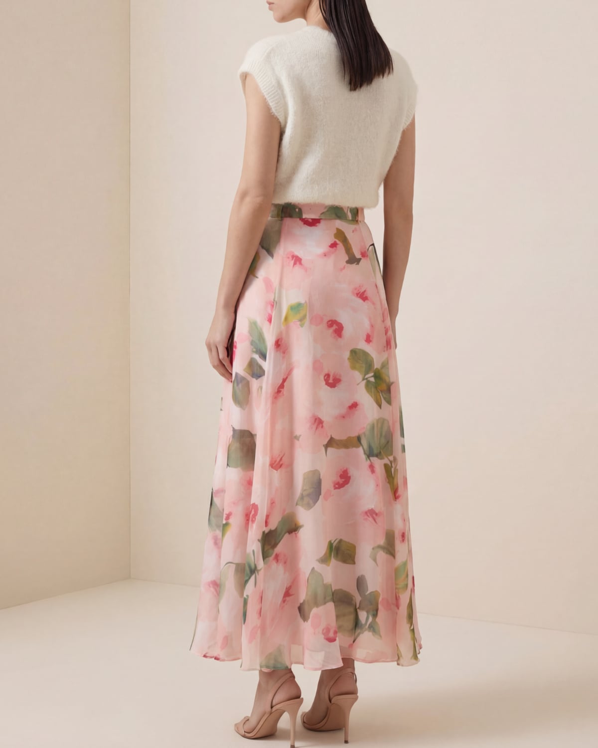 Hairy Knit Vest, Off White. Image #3