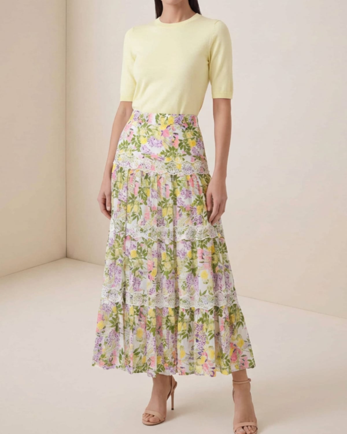 Merino Knit Top, Yellow. Image #2