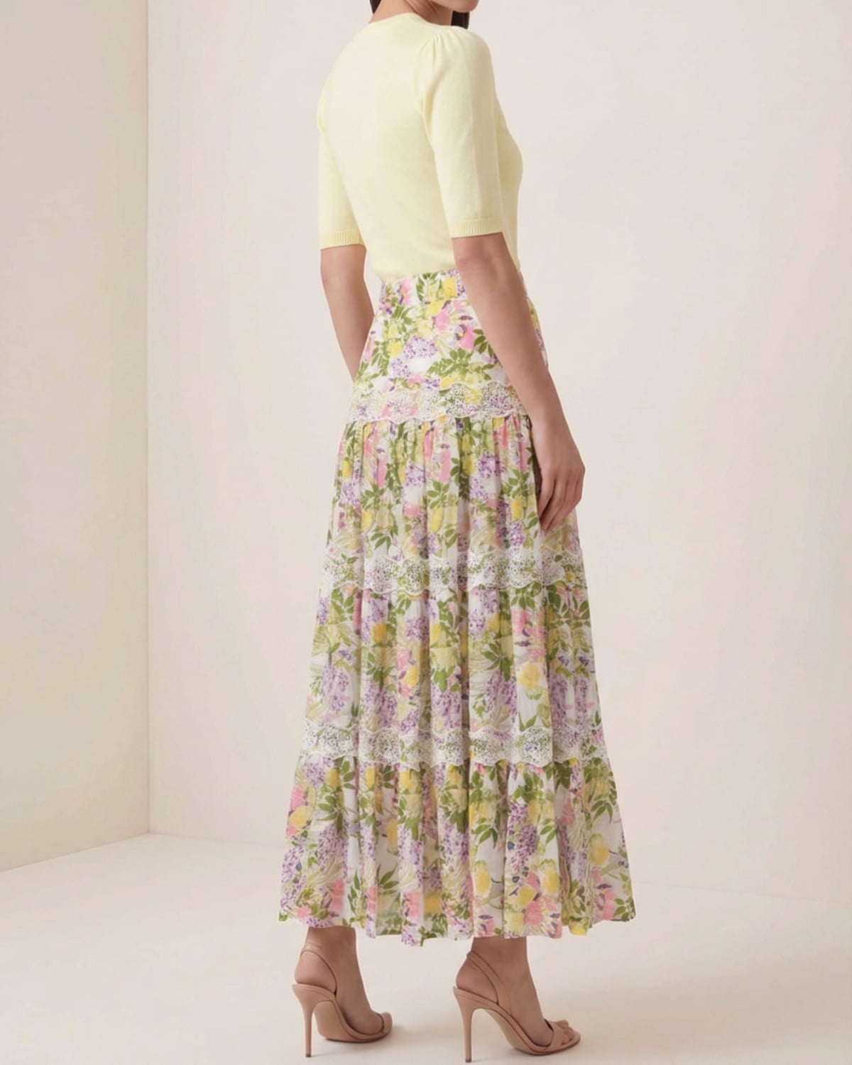 Merino Knit Top, Yellow. Image #3