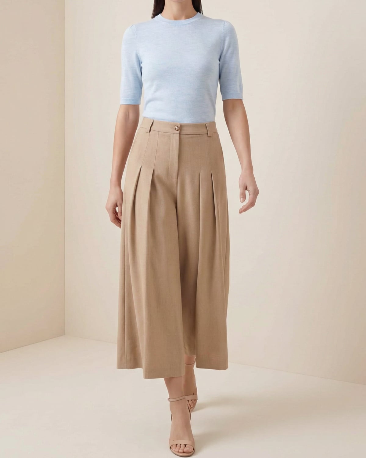 Merino Knit Top, Dusty Blue. Image #2