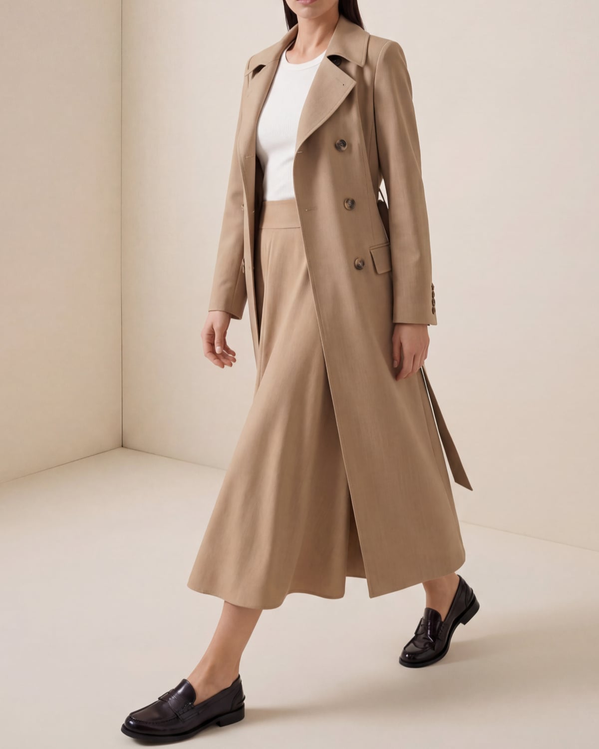 Classique Coat, Khaki. Image #2