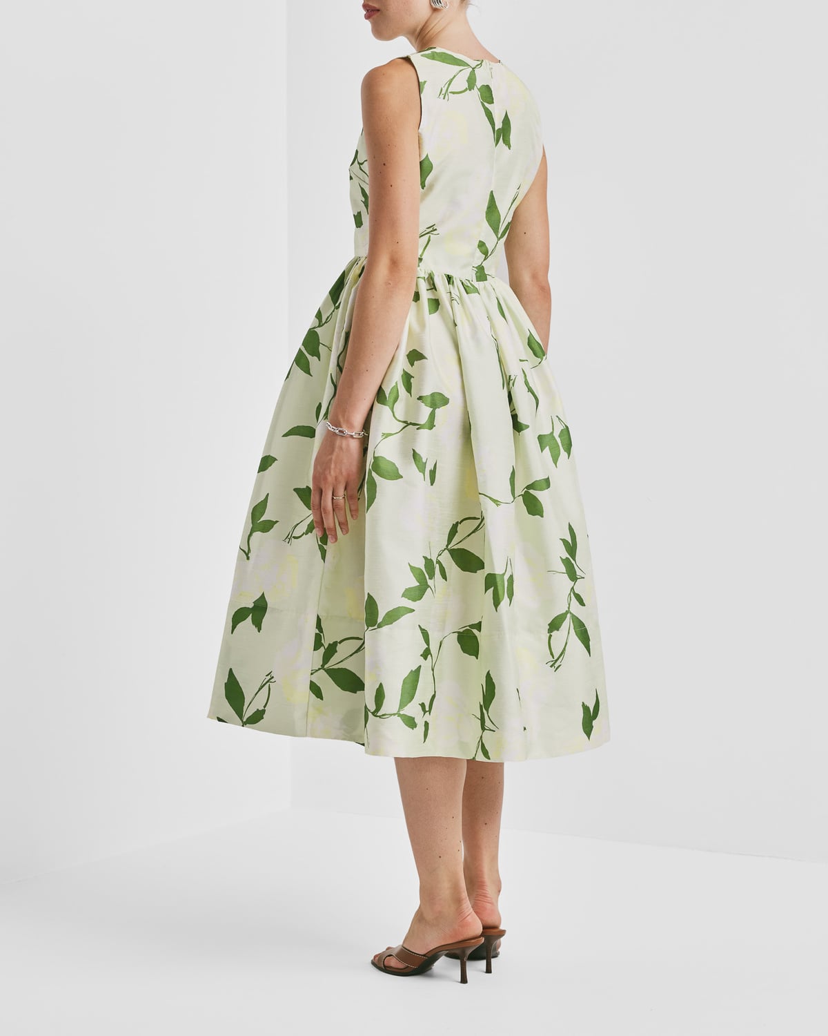 Taffeta Midi Dress, Soft pastel. Image #4