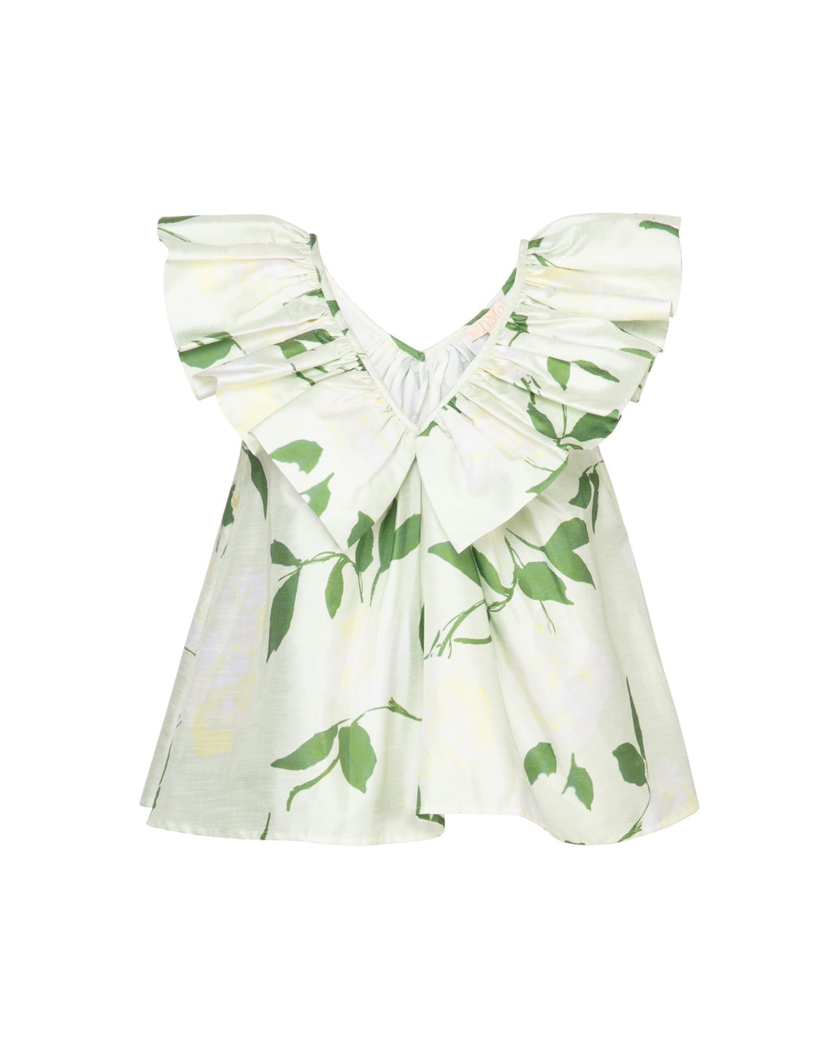 Taffeta Flounce Top, Soft pastel. Image #3