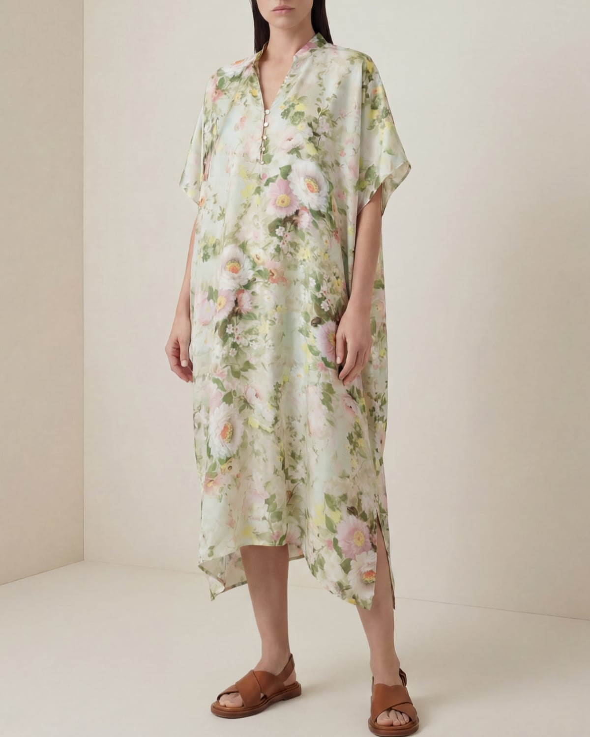 Silk Kaftan, Meadow. Image #3