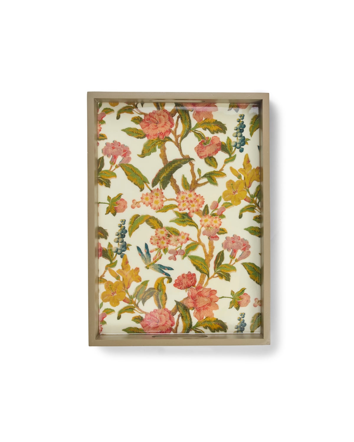 Wooden Tray Large, Flourishes. Image #1