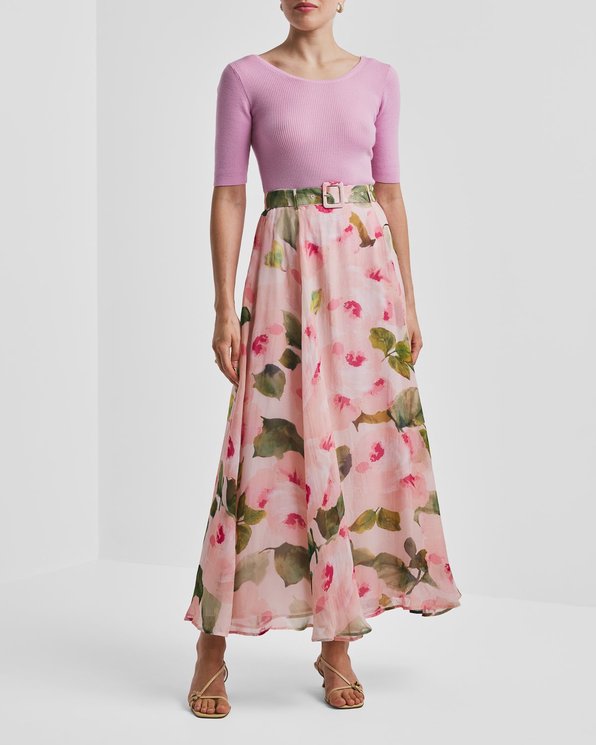 Organza Maxi Skirt, Rosette. Image #1