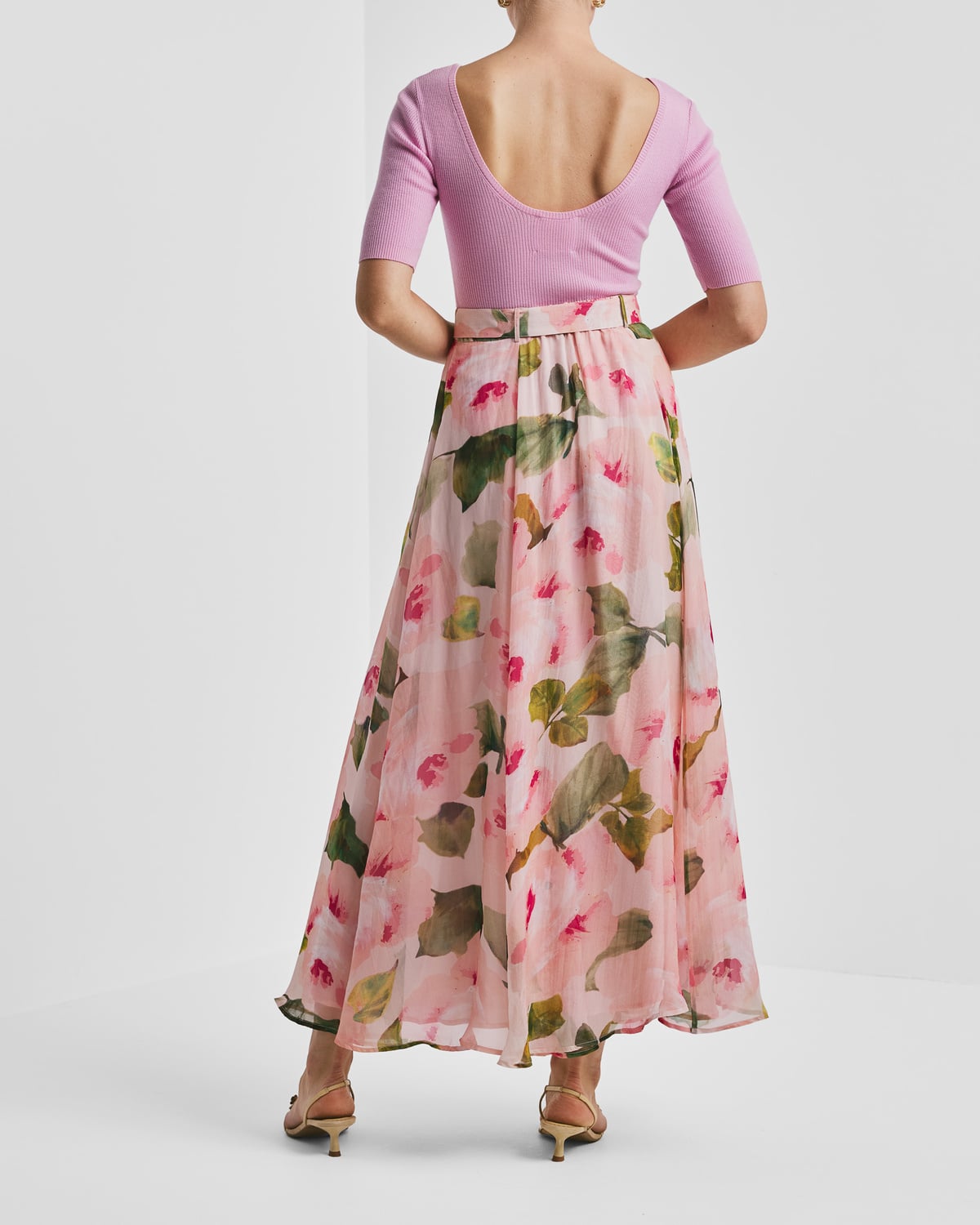 Organza Maxi Skirt, Rosette. Image #2