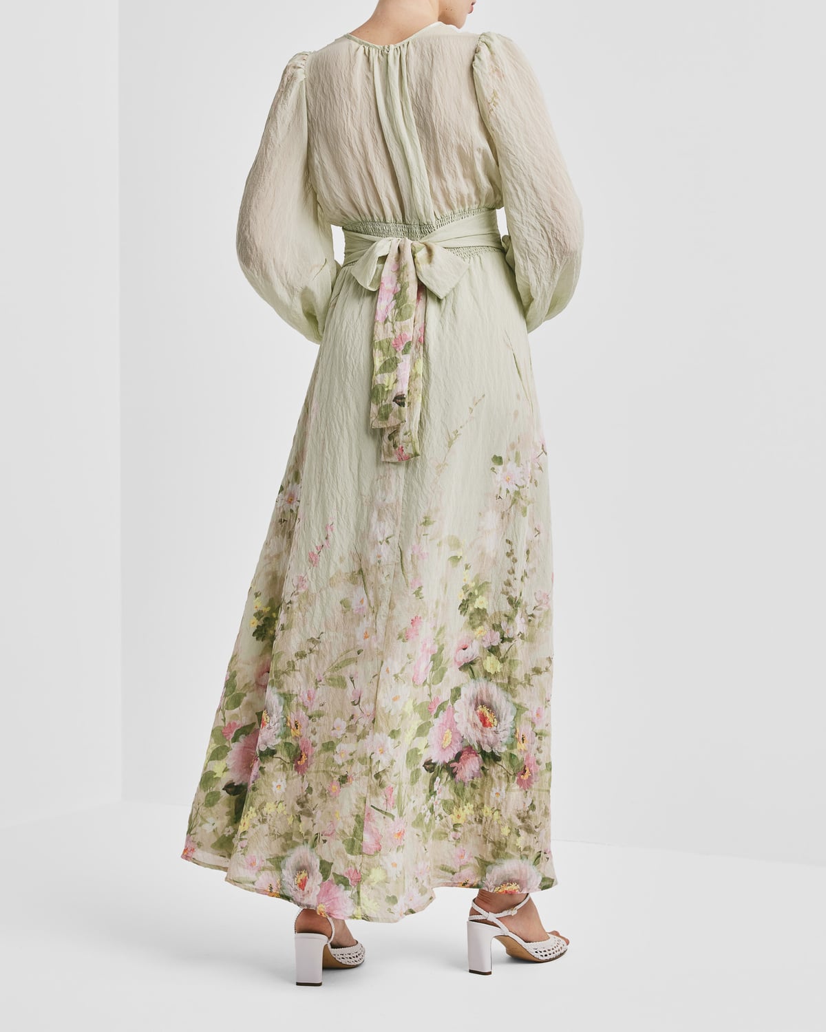 Viscose V-Neck Dress, Growing Garden. Image #3