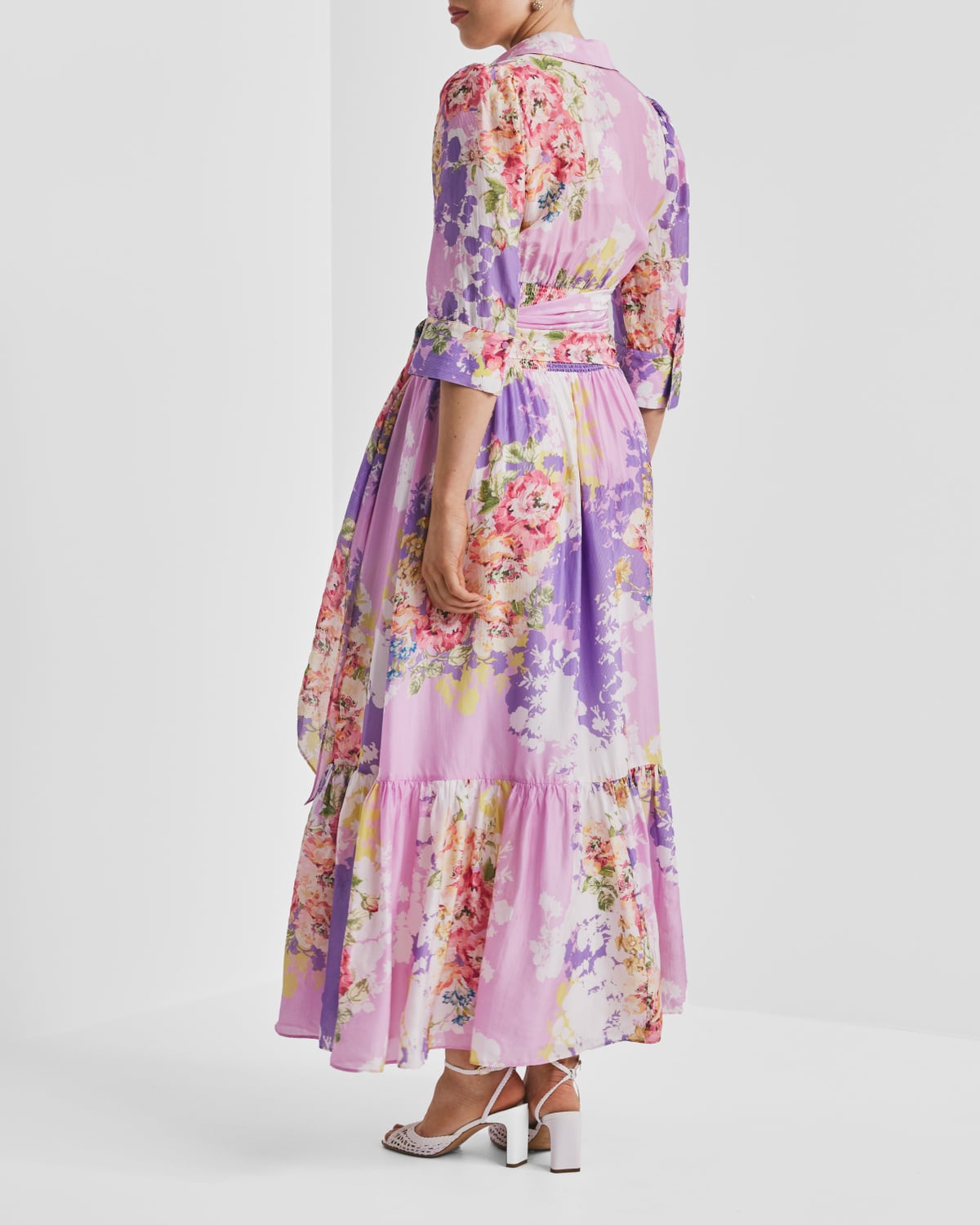 Organza Tieband Dress, Purple Meadow. Image #4