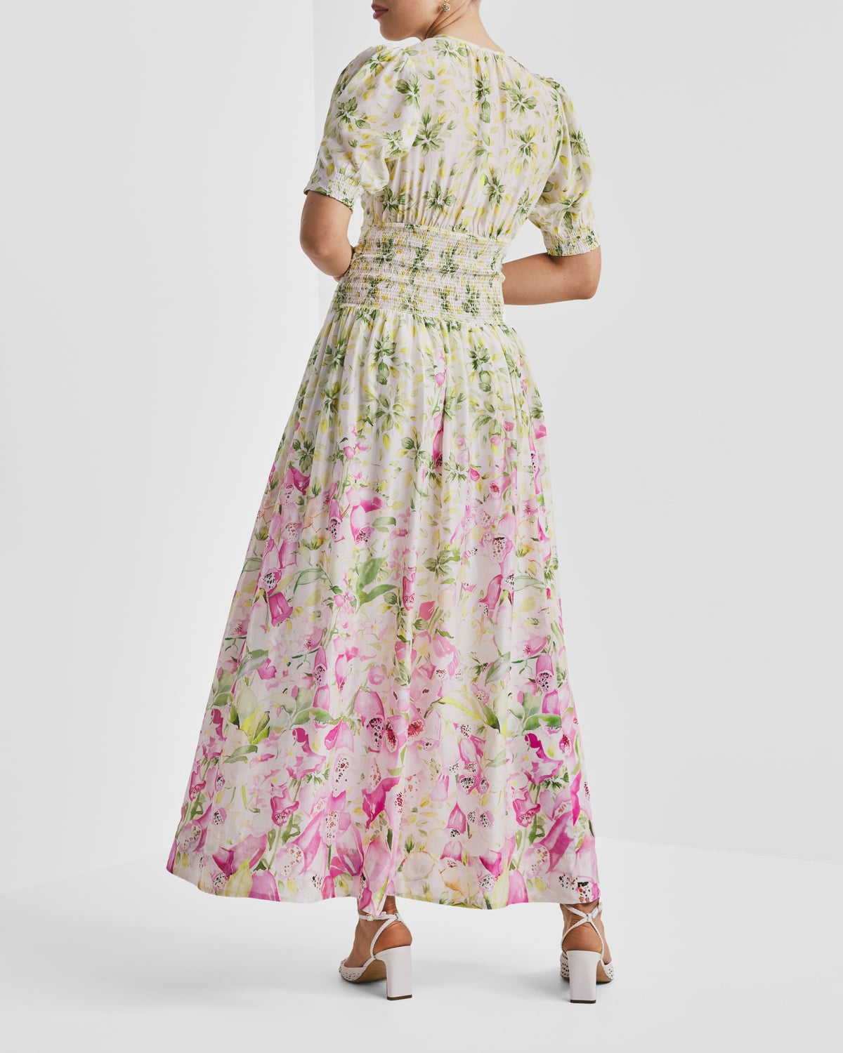 Organza Maxi Dress, Flower Oasis. Image #4