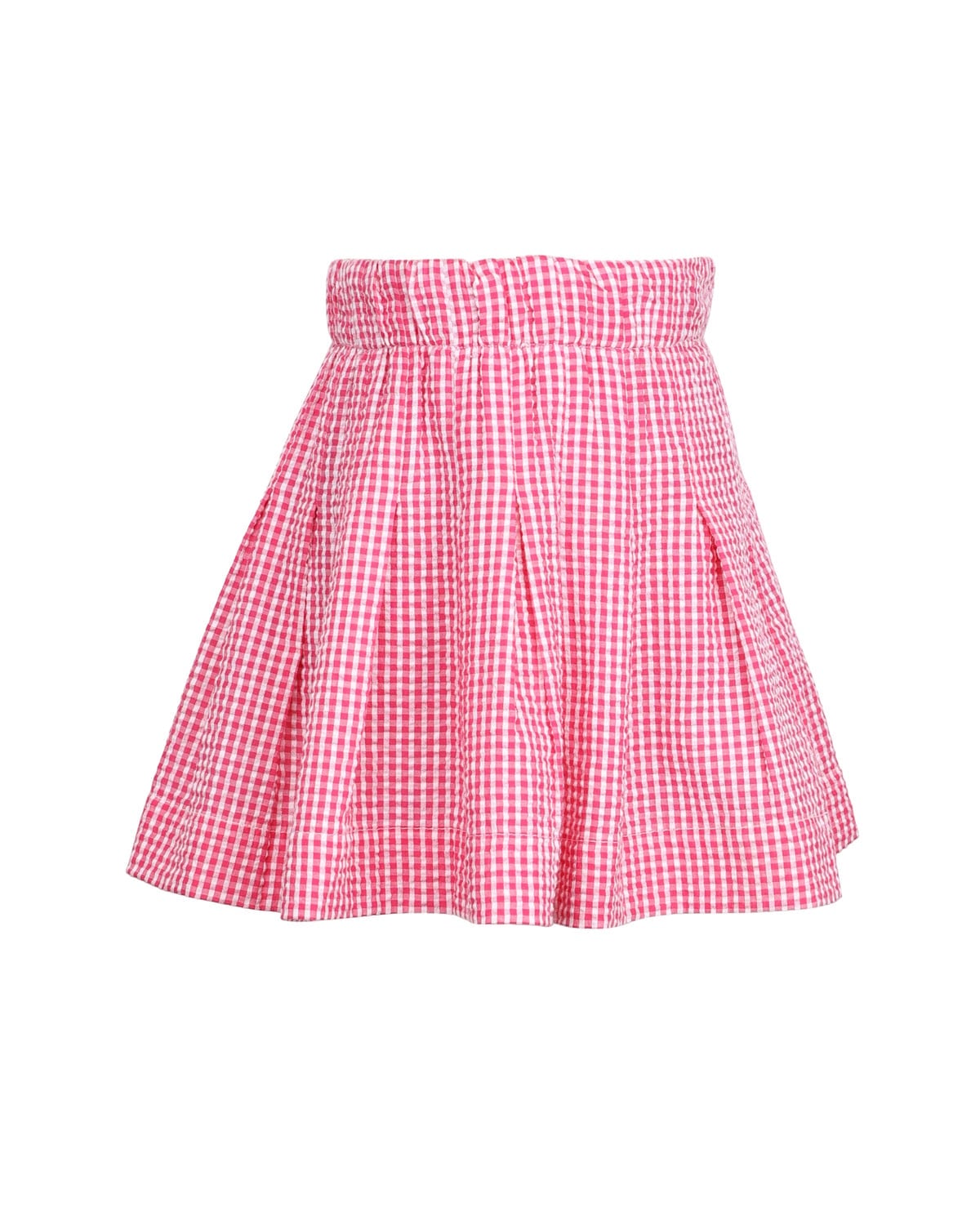Seersucker Skirt, Pink Checks. Image #5