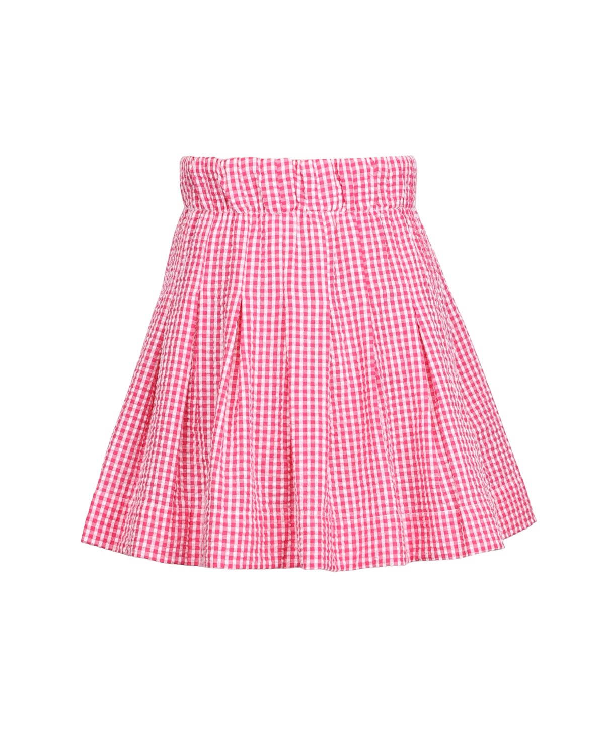 Seersucker Skirt, Pink Checks. Image #6