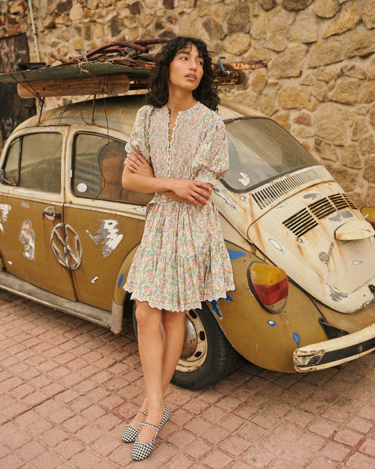 Cotton Slub Shift Dress, Lush. Image #2