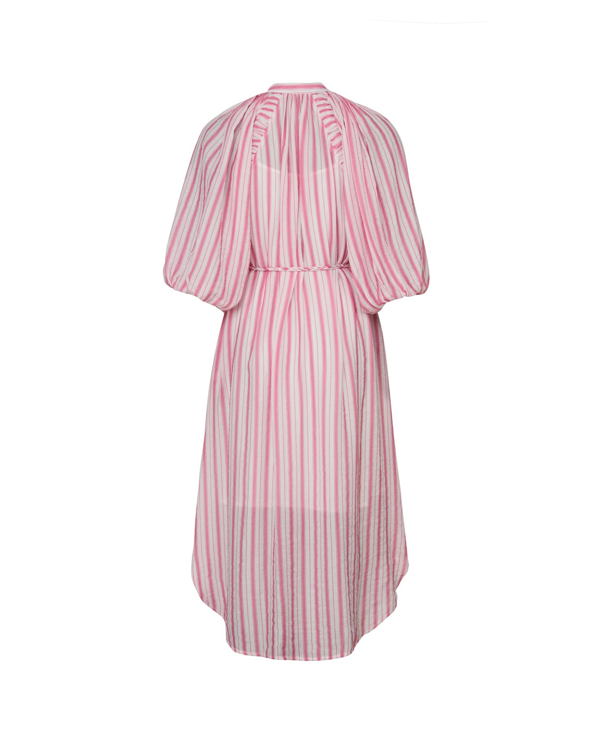 Bohemian Shift Dress, Pink Stripes. Image #4