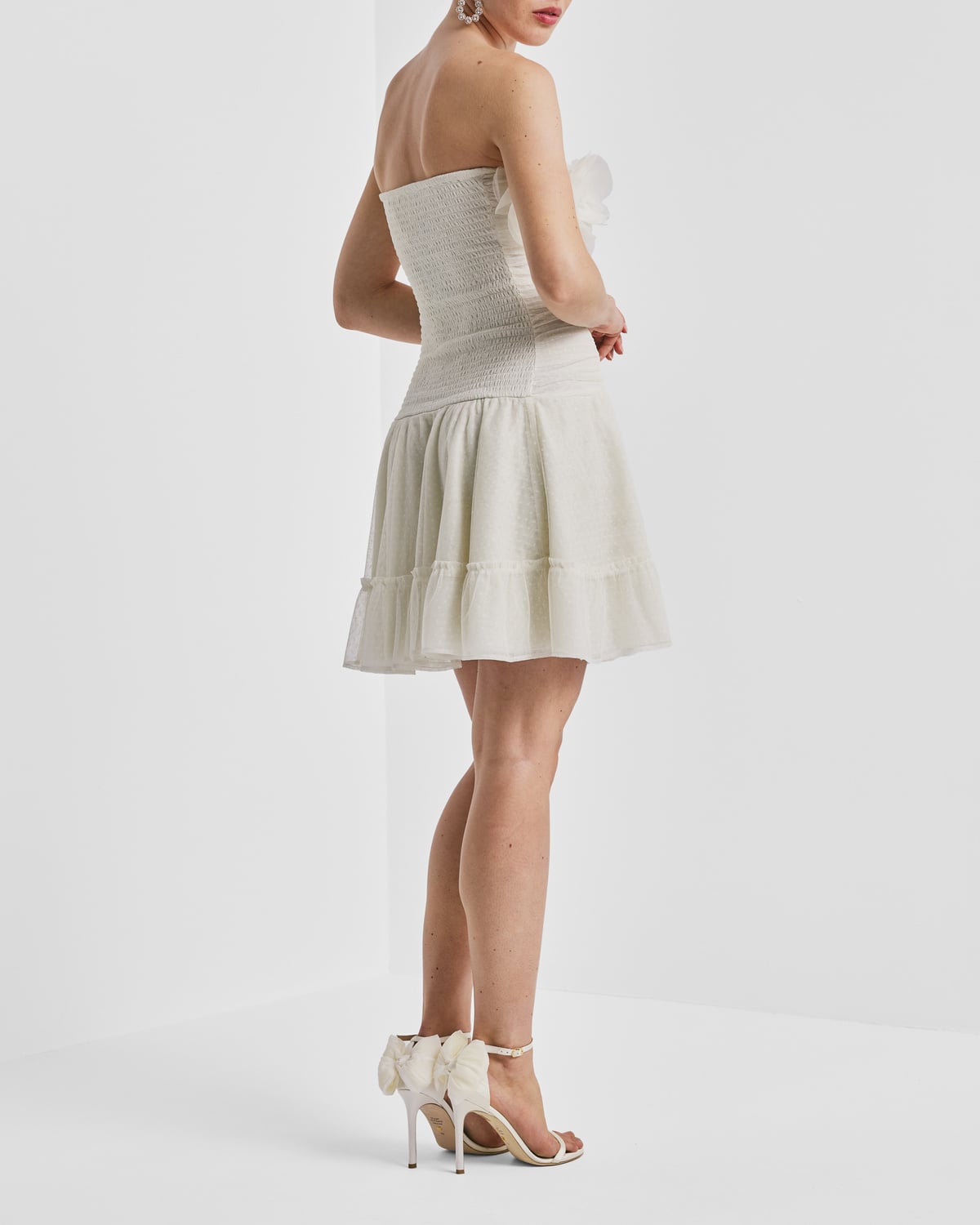 Tulle Mini Dress, Vintage White. Image #5