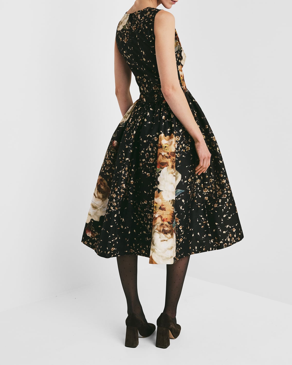 Taffeta Midi Dress, Dark Rose. Image #4