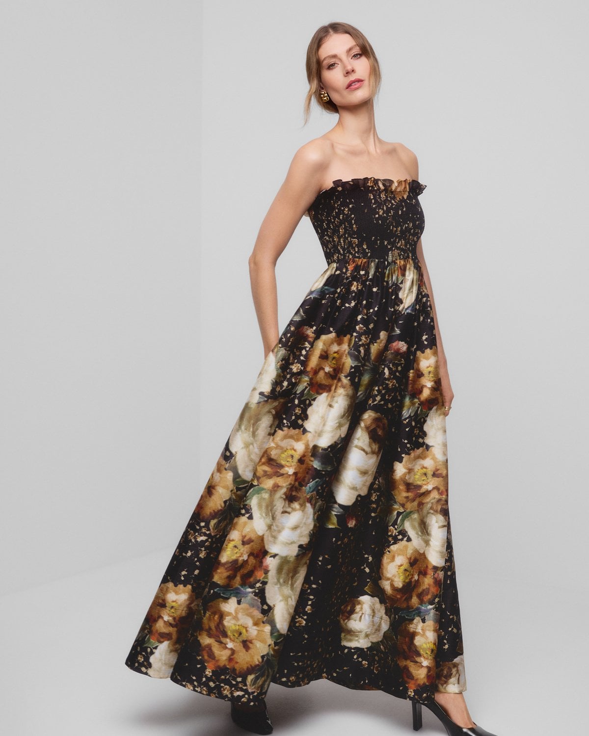 Taffeta Gown, Dark Rose. Image #2