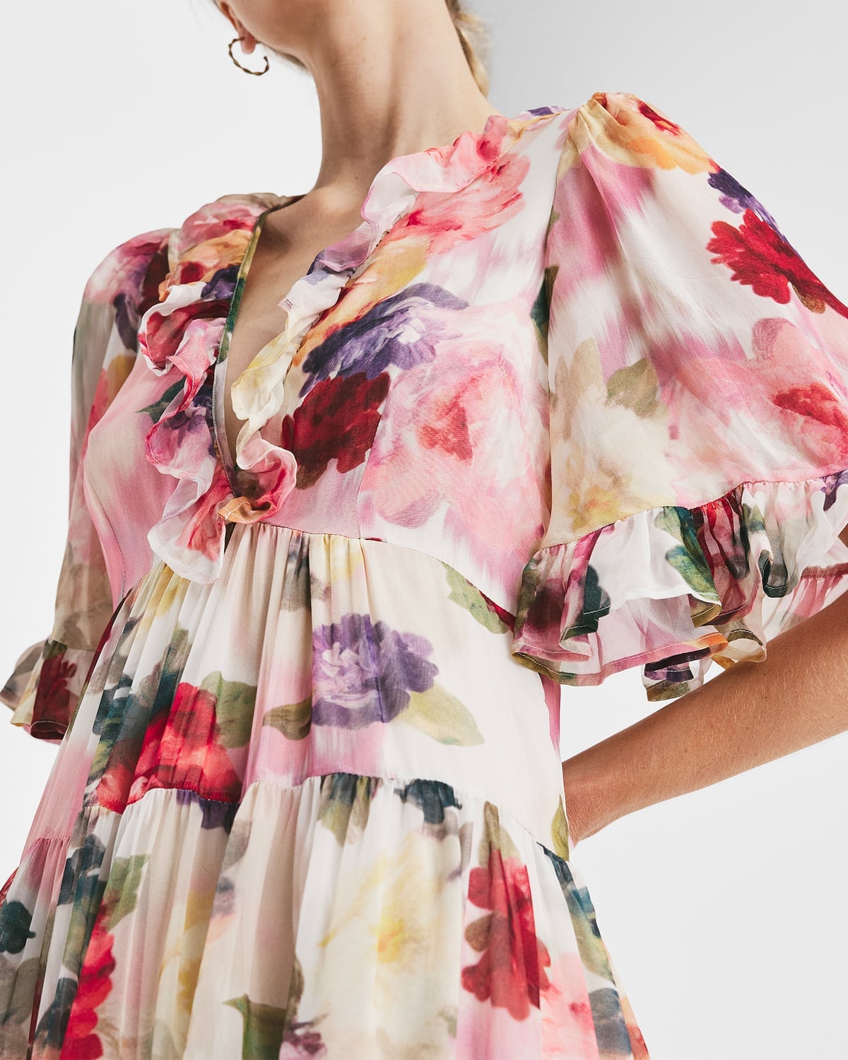 Organza Ruffle Dress, Breeze. Image #3